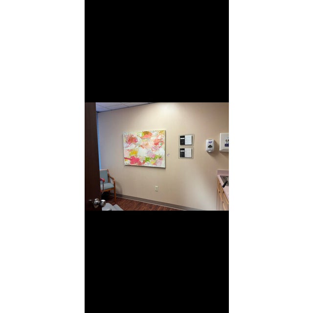 Spring an Original 36x48 Abstract Painting by Michelle Heimann. For Sale - Image 4 of 4