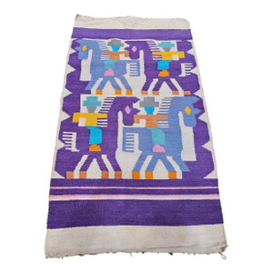 Mid 20th Century Southwestern Pictorial Kilim Rug
