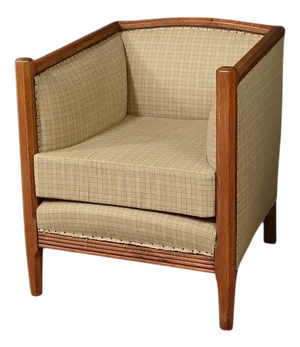 Art Deco Beech Armchair, 1930s