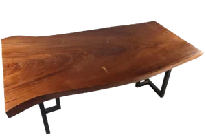 Organic Modern Living Edge Dining Table