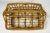 Late 20th Century Vintage Woven Rattan Glass or Bottle Caddy For Sale - Image 5 of 7