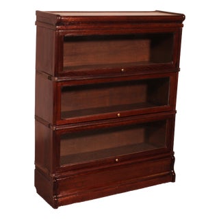 Antique Bookcase in Mahogany from Globe Wernicke, 1890s For Sale