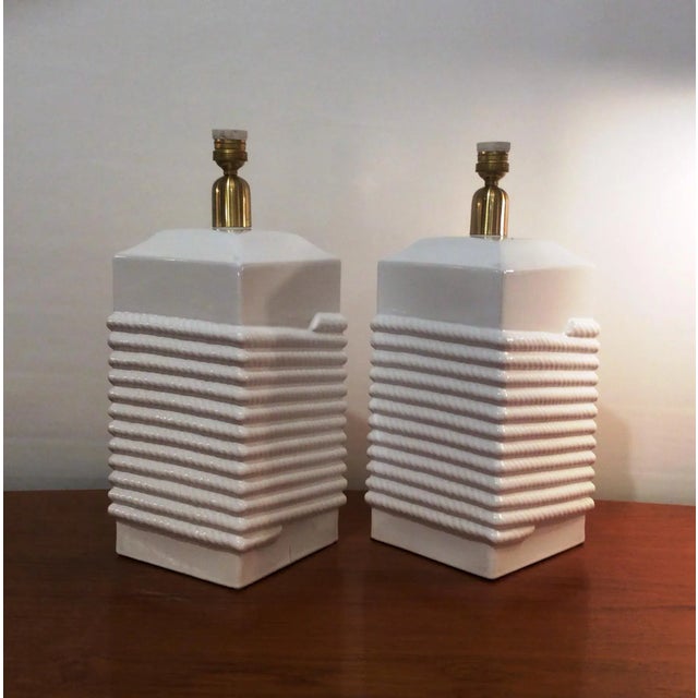 Ceramic Table Lamps from Manises, 1950s, Set of 2 For Sale - Image 9 of 9