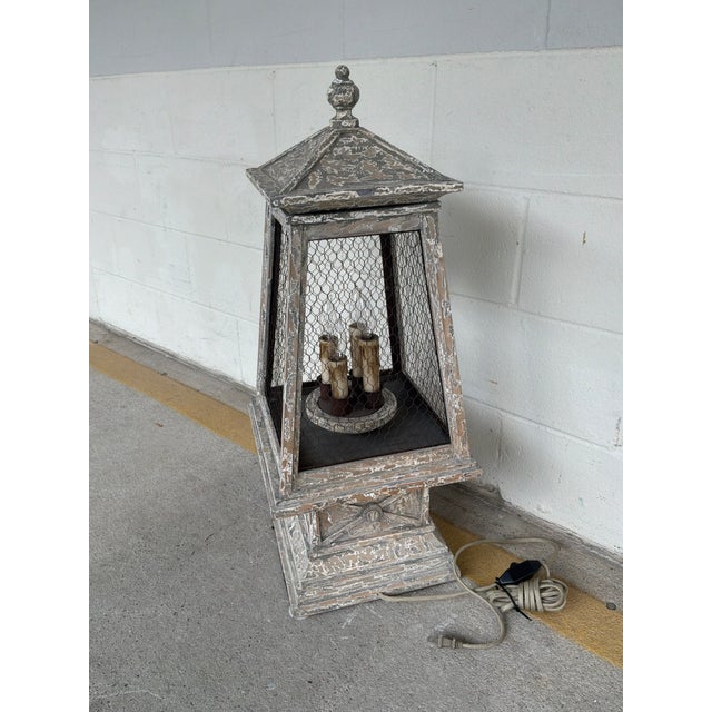 Rustic Cyan Design Piper Lamp For Sale - Image 3 of 4