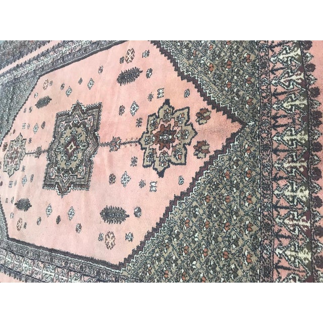 Vintage Rustic Moroccan Rabat Design Rug For Sale - Image 9 of 13