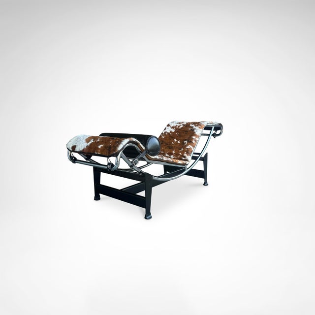 Metal Double Ponyskin LC4 Chaise Longue by Le Corbusier for Cassina, 1990s For Sale - Image 7 of 18