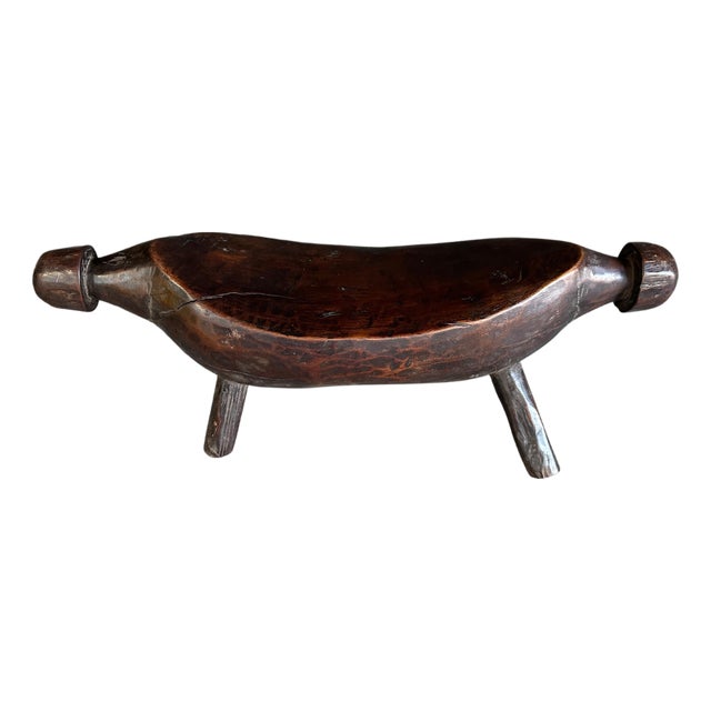 Antique African Wooden Head Rest For Sale