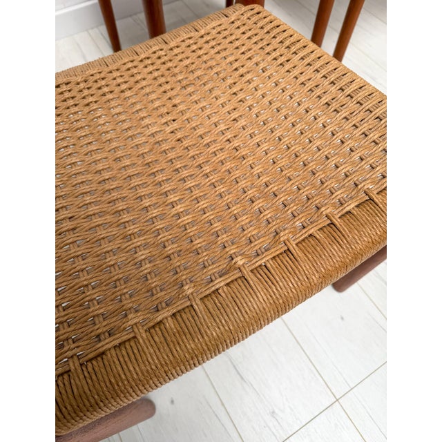 Wood Vintage Danish Teak Dining Chairs No. 85 by Niels O. Møller from J.L. Møllers, 1970s, Set of 4 For Sale - Image 7 of 10