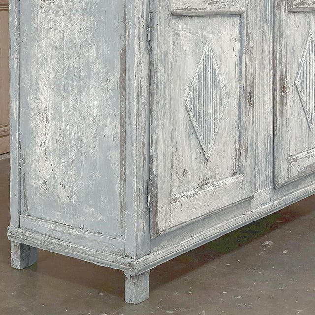 18th Century Swedish Gustavian Period Painted Buffet For Sale - Image 12 of 18