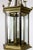 Mid 20th Century Mid-Century Italian Pagoda-Esque Bronze & Beveled Glass Lantern For Sale - Image 5 of 12
