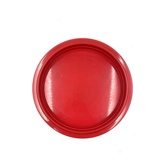 Red Centerpiece / Tray by Gianfranco Frattini, Italy, 1970s For Sale - Image 9 of 17