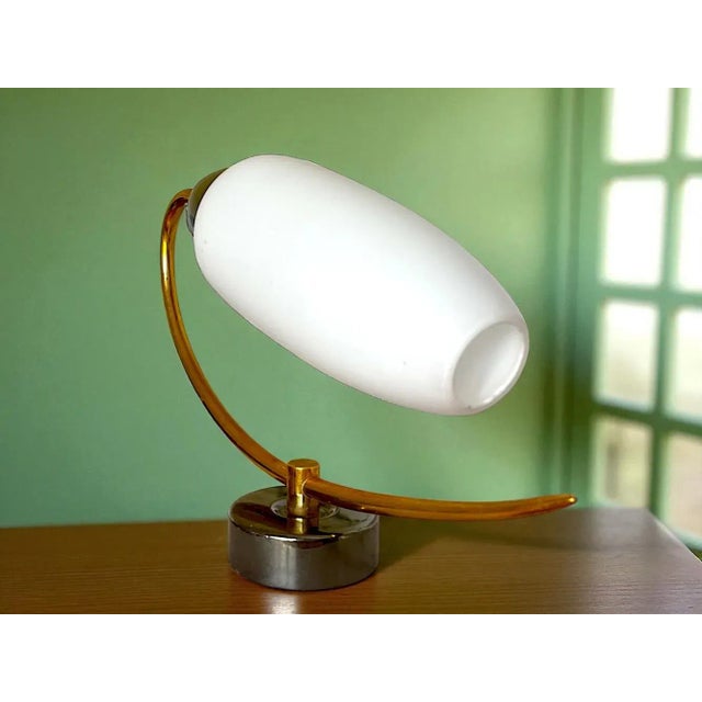 1990s Vintage White Opaline Glass Wall Sconce, 1990s For Sale - Image 5 of 11