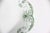 Vintage, or possibly antique oval transferware platter with a green floral pattern. It has a raised embossed design on the...