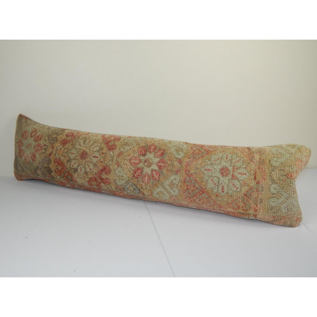 Mid-Century Modern Camel Anatolian Bedding Rug Pillow Cover For Sale - Image 3 of 5