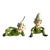Vintage Norcrest Elves Pixie Elf Figurine Flower Hat Retro Spring Holiday a Pair For Sale