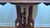 Victorian Marble-Top Side Table | Antique Carved Wood Accent Table For Sale - Image 4 of 6
