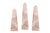 Decorative obelisks rendered in pink colored pen shell. The perfect objets to decorate a bookshelf or a mantle. These are...