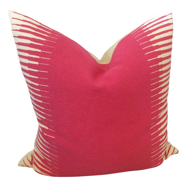 Manuel Canovas Kazan in Rose Indien Down Filled 20" Pillow - Single For Sale