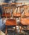 Wood Set of 8 Stickley Solid Cherry Colonial Spindle Back Chairs For Sale - Image 7 of 8