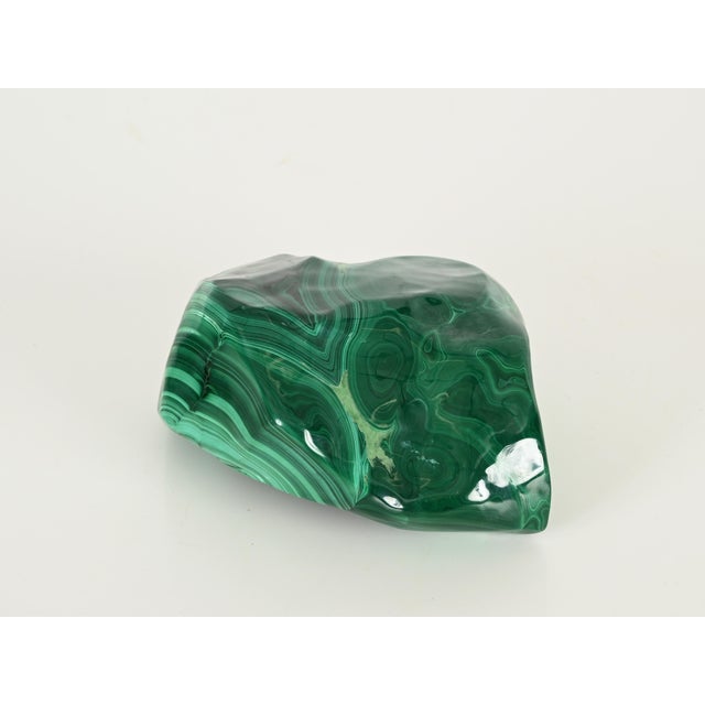 Large Vide-Poche or Bowl in Malachite Green Italian Marble, Italy, 1970s For Sale - Image 16 of 18