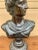 Vintage Neoclassical Apollo Belvedere Bust Sculpture on Pedestal For Sale - Image 4 of 11