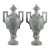 19th Century White Marble Vases With Ivy Decoration, Set of 2 For Sale