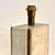Ivory Geometric Travertine and Brass Table Lamps, Italy, 1970s, Set of 2 For Sale - Image 8 of 10