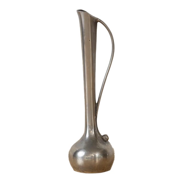 1930s French Silver Bud Vase For Sale