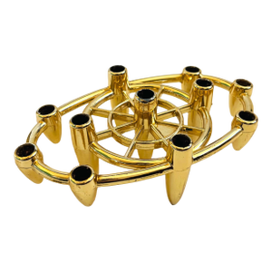 MCM Atomic Brass Candle Holder