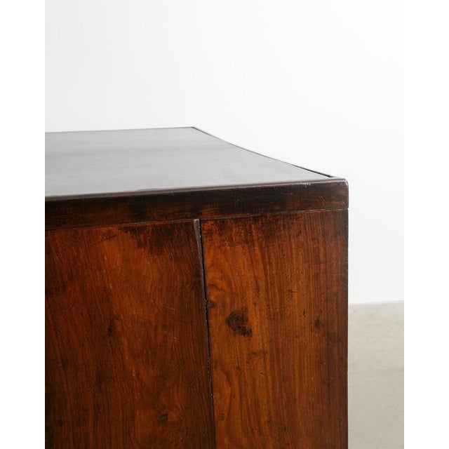 Metal French Mid-Century Wooden Pigeon Hole Desk by Pierre Jeanneret, 1950s For Sale - Image 7 of 11