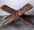 Hand-Carved Wooden Foldable Book Stand - Brown. Hand-carved wooden book stand in rich brown. Features intricate cutwork...