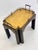 Vintage Regency Style Black Lacquer and Brass Side Table With Chinoiserie Detail For Sale - Image 9 of 16