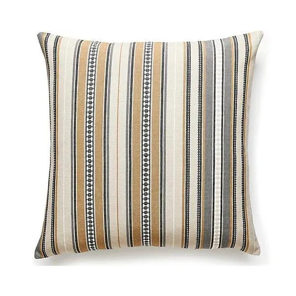 Traditional The House of Scalamandré Nile Stripe Pillow, Desert For Sale - Image 3 of 3