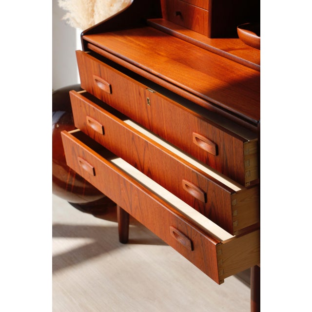 Vintage Danish Teak Secretary, 1960s For Sale - Image 9 of 18