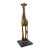Early 20th Century Giraffe Wood Sculpture on Custom Base For Sale
