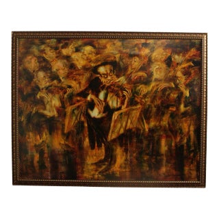 Mark Tochilkin 'Orchestra' Momental Original Oil Painting For Sale