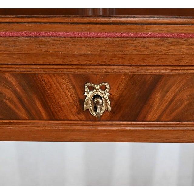 Small Mid-19th Century Louis XVI style Mahogany Bonheur-du-Jour Desk For Sale - Image 13 of 18