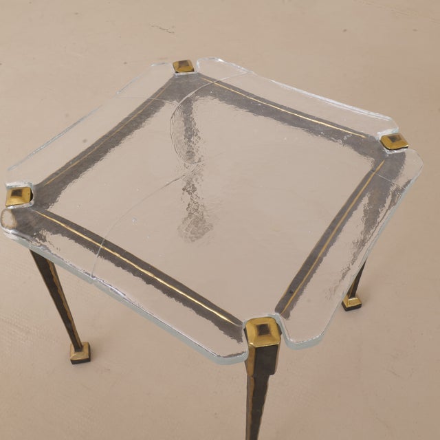 Brutalist Coffee Table in Bronze from Lothar Klute, 1980 For Sale - Image 4 of 10