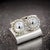 1990s Georg Jensen Estate Round Beaded Mens Cufflinks Silver, 2 Pieces For Sale In New York - Image 6 of 12