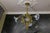 1920s French Art Nouveau Opalescent Glass & Bronze Floral Chandelier, 1920 For Sale - Image 5 of 18