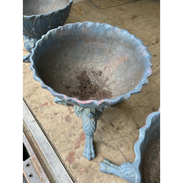 Rare Neoclassical Antique Garden Urns- A Pair For Sale - Image 11 of 17