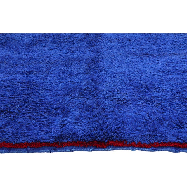 Berber Tribes of Morocco Vintage Beni Mrirt Moroccan Rug, 05'07 X 09'01 For Sale - Image 4 of 10