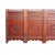 Chinese Reddish Brown Stain 4 Seasons Flower Wood Panel Floor Screen For Sale - Image 11 of 13