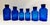 Set of 6 Cobalt Glass Apothecary Jars Kitchen Bathroom For Sale - Image 10 of 10