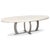 Dining Set with Leather Chairs and Oval Dining Table by Baxter Gilbert, Set of 8 For Sale - Image 4 of 18