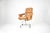 Mid-Century Modern French Leather Executive Chair Attributed to Raphaël Raffel for Apelbaum, 1970s For Sale - Image 3 of 12
