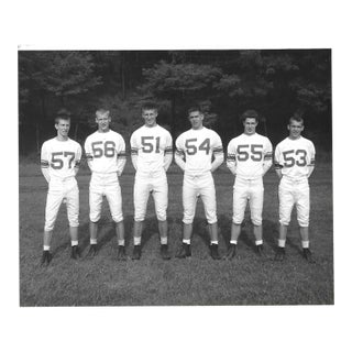 1960s High School Football Team Photograph For Sale