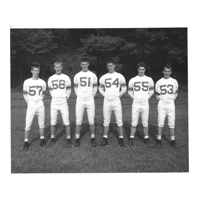 1960s High School Football Team Photograph For Sale