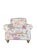 Clayton Marcus English Roll-Arm Club Chairs, Pair – Floral Botanical Chintz Upholstered Lounge Chairs For Sale - Image 6 of 16