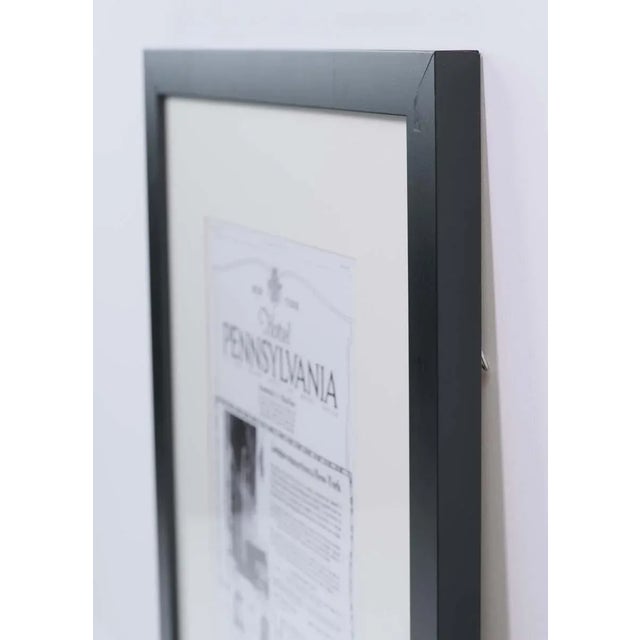 2010s Framed Print of a French Article About the Hotel Pennsylvania, Ny For Sale - Image 5 of 7